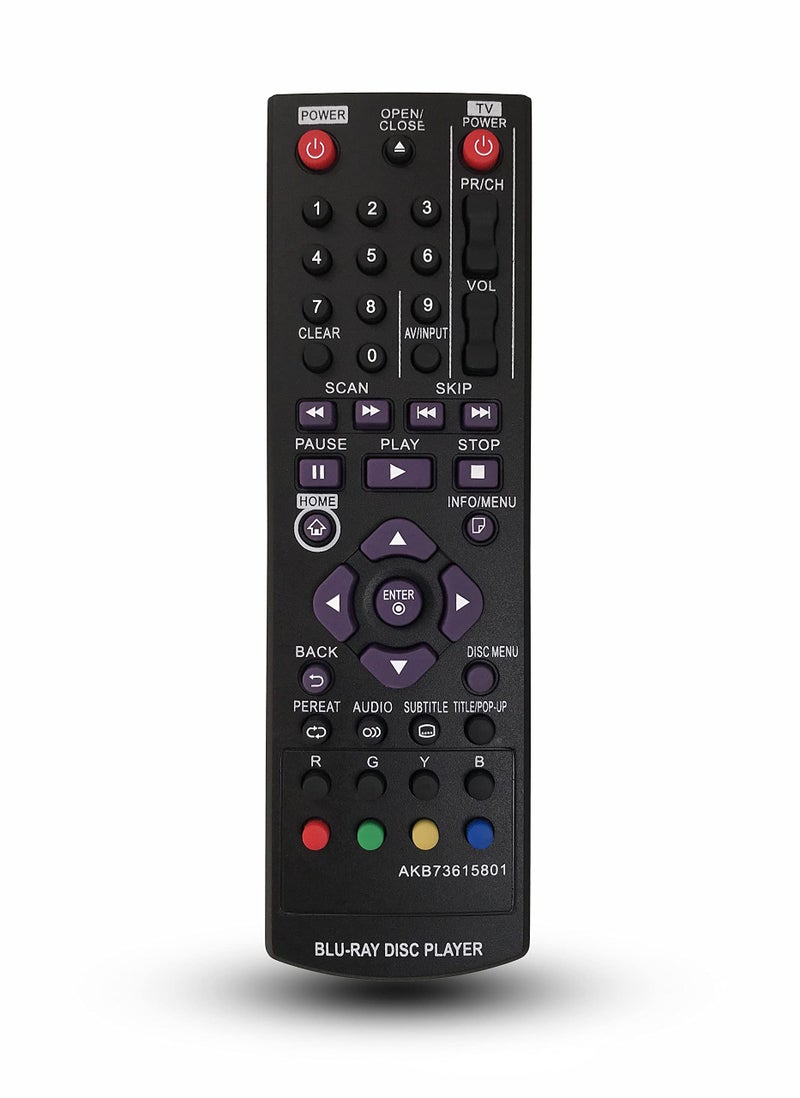 BOMAZ New Replacement Remote Control for LG BP135W BD270 BP320 BPM35 BP335W BD651N Blu-ray Disc Player - Image 1